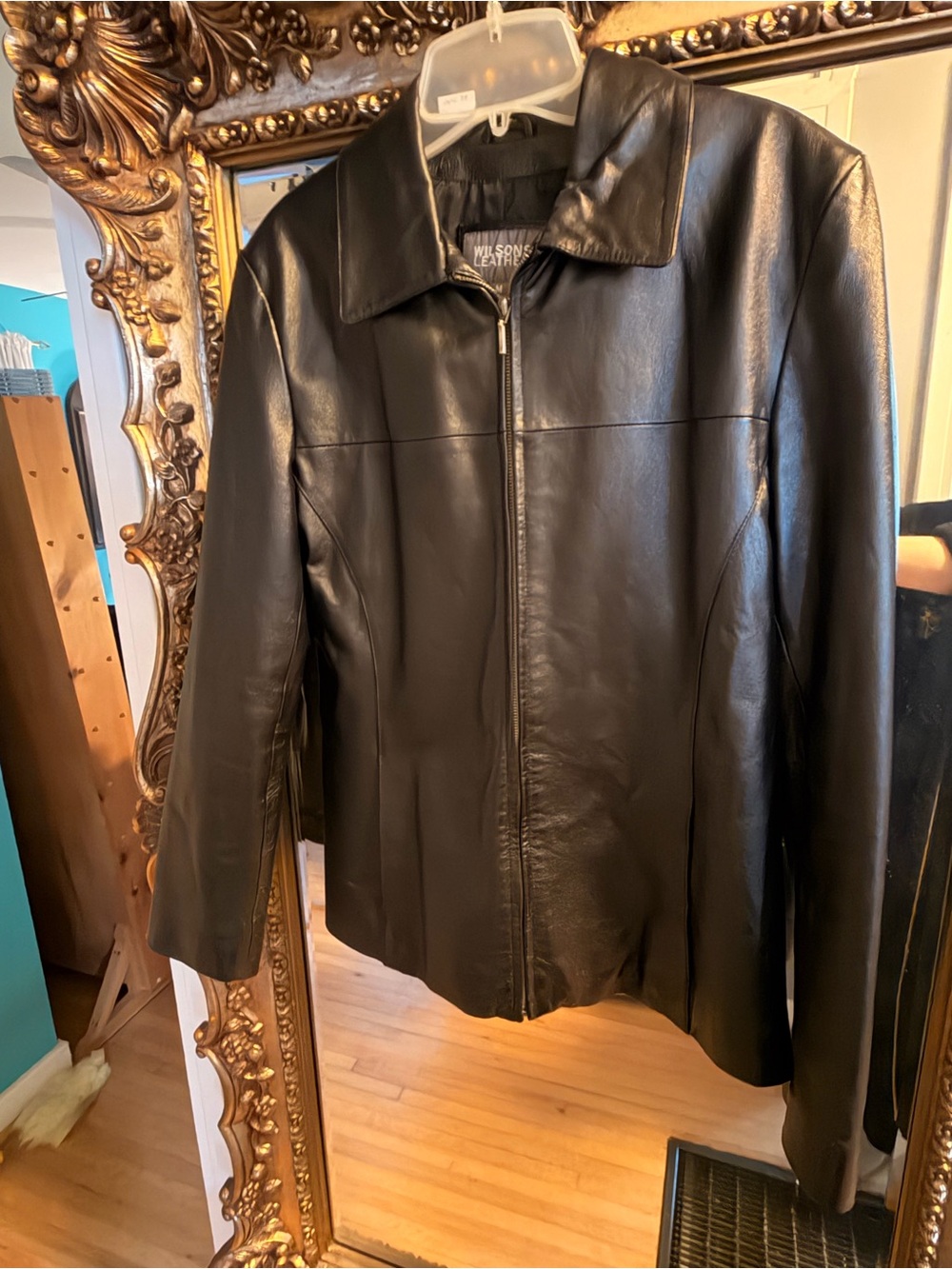 Wilsons Genuine Leather Black Zip-Front Women's Leather Jacket Medium - Picture 15 of 15